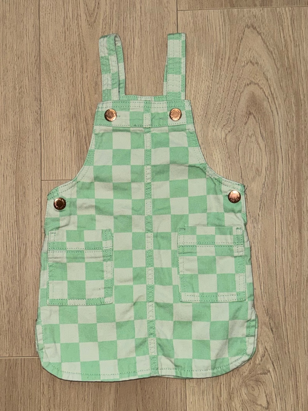 OshKosh B'gosh‎ Mint Green Checkerboard Pinafore